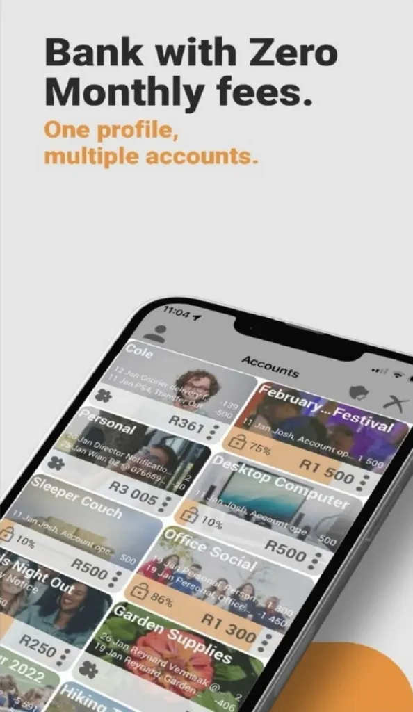 BankZero mobile banking app developed by SynchPlus Consulting Johannesburg