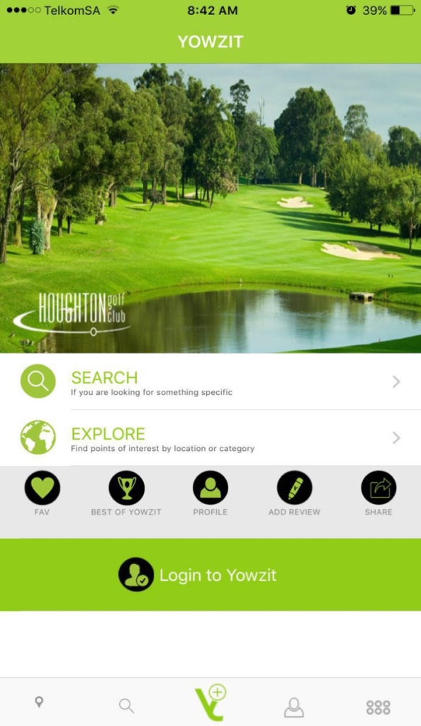 Yowzit social app screenshot